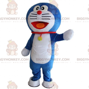 BIGGYMONKEY™ maskotdräkt av Doraemon, berömd mangarobotkatt -