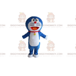 BIGGYMONKEY™ costume mascotte di Doraemon, famoso gatto robot