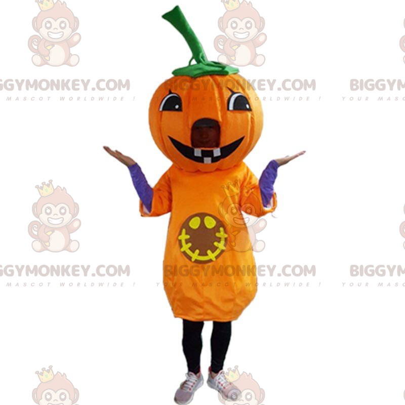 Costume de mascotte BIGGYMONKEY™ de citrouille géante, costume