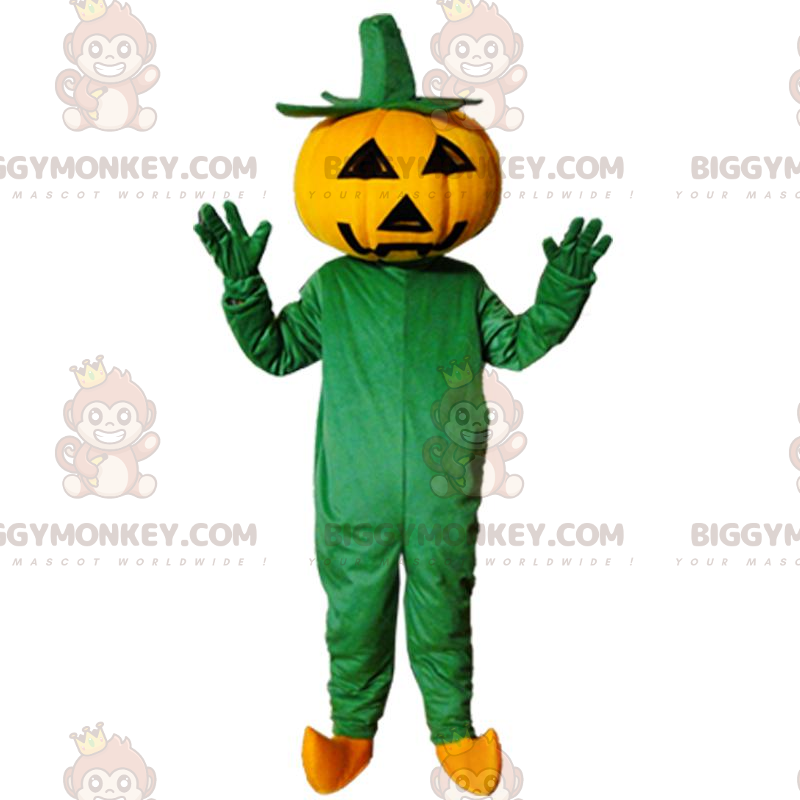 Costume da mascotte gigante della zucca di Halloween