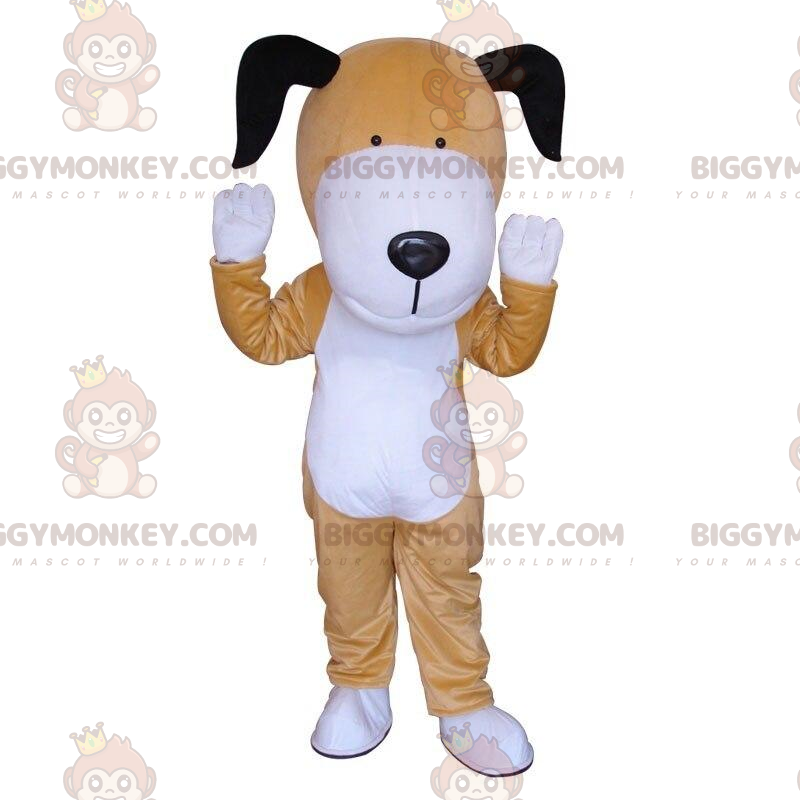 Disfraz de mascota BIGGYMONKEY™ de perro marrón y blanco