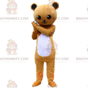 Braunes und weißes Teddybärkostüm, Bärenkostüm - Biggymonkey.com