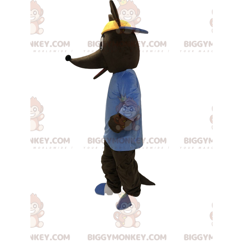 Brun kängurudräkt, gigantisk kängurudräkt - BiggyMonkey maskot
