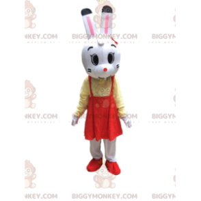Costume da coniglio con vestito, costume da mascotte da