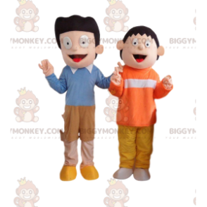 2 costumes de personnages de série TV, mascotte BIGGYMONKEY™