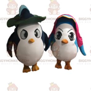 2 costumes de pingouins très amusants, couple de pingouins -