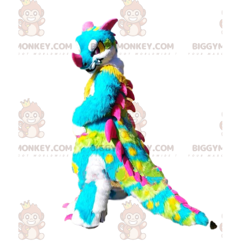 Disfraz de mascota BIGGYMONKEY™ de dinosaurio multicolor