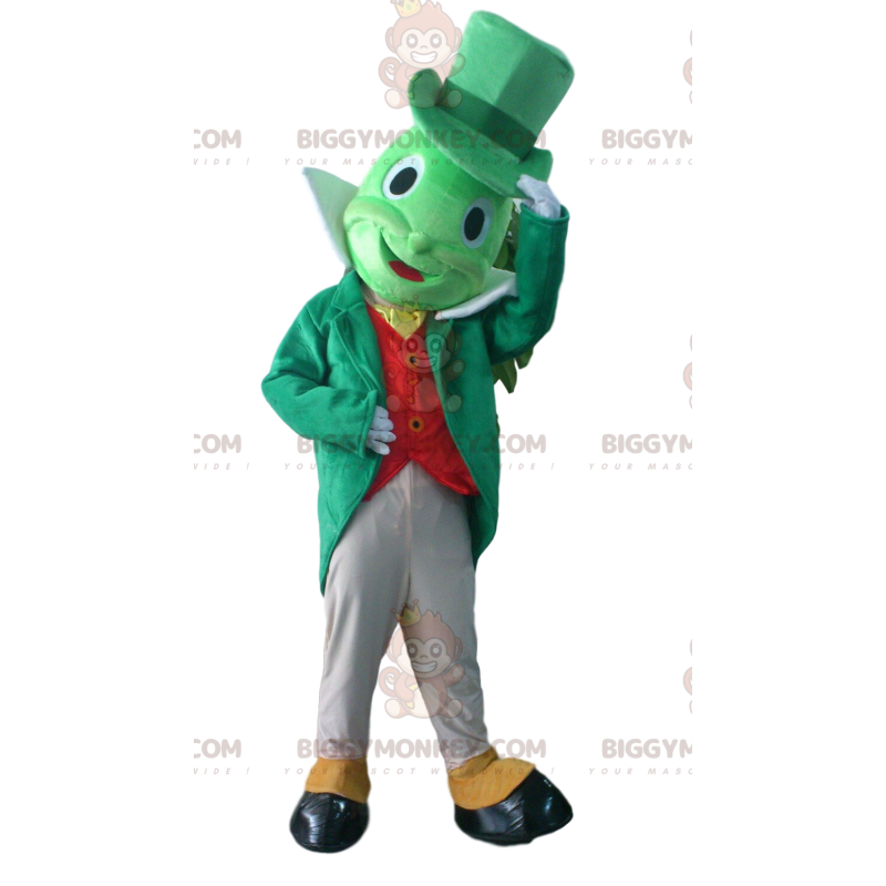 Kostým maskota BIGGYMONKEY™ od Jiminyho Cricketa, slavného