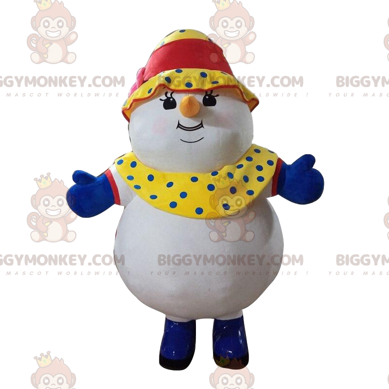 Uppblåsbar snögubbekostym, jättedräkt - BiggyMonkey maskot