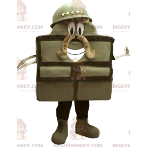 Militärväska Trooper BIGGYMONKEY™ maskotdräkt - BiggyMonkey