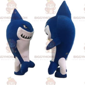 2 giant shark costumes, blue and white - Biggymonkey.com