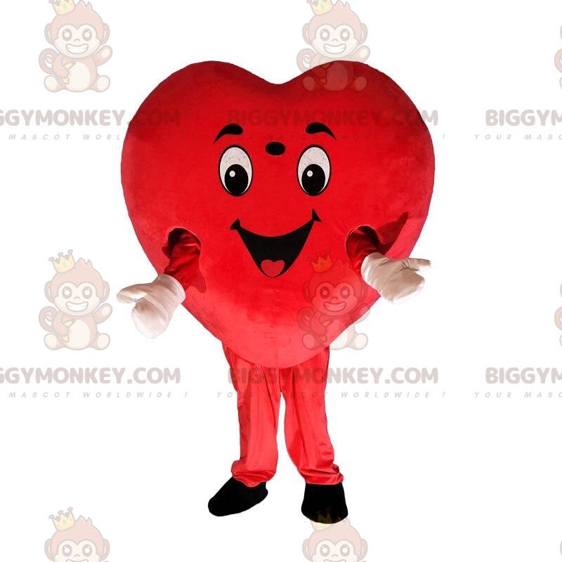 Kæmpe rødt hjerte kostume, hjerteformet kostume -