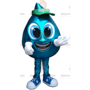 Kostým maskota Giant Blue Water Drop BIGGYMONKEY™ –