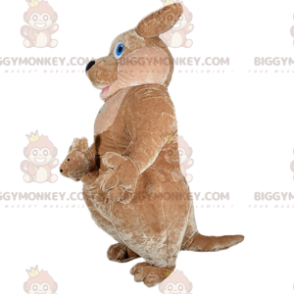 BIGGYMONKEY™ opblaasbaar kangoeroe-mascottekostuum, gigantisch