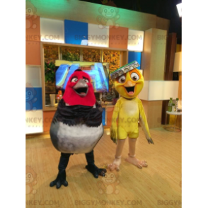 2 mascotes BIGGYMONKEY™ dos famosos pássaros dos desenhos