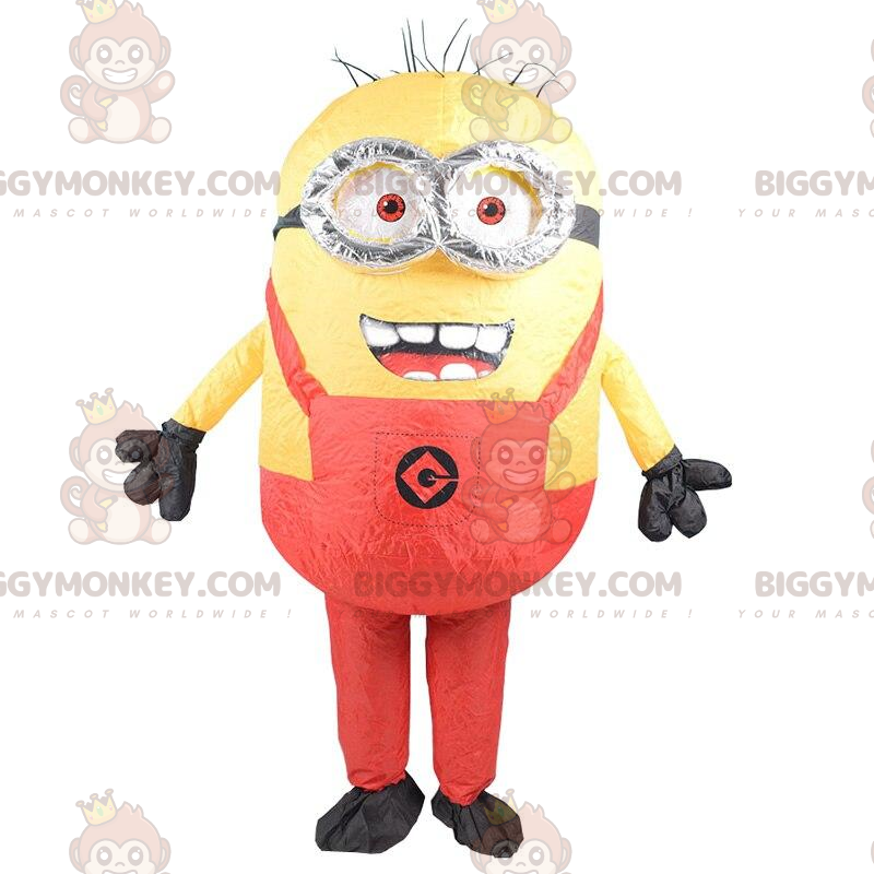 Inflatable Minions costume, yellow cartoon Sizes L (175-180CM)