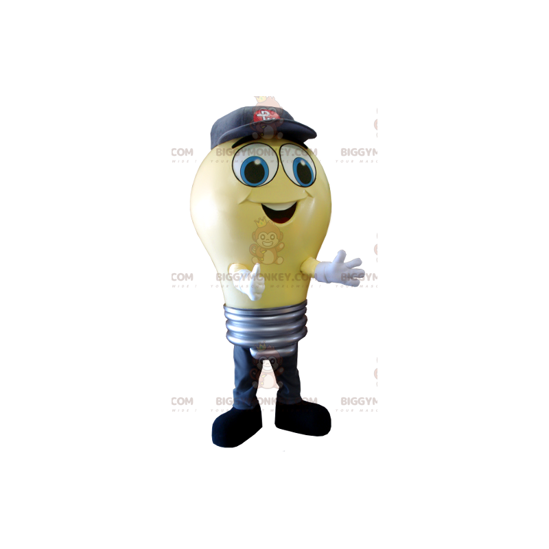 Traje de mascote gigante de lâmpada amarela BIGGYMONKEY™ –