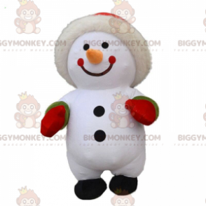 Costume gonfiabile grande pupazzo di neve, costume invernale -