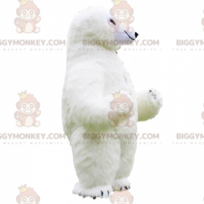 BIGGYMONKEY™ uppblåsbar isbjörnsmaskotdräkt, polarnalledräkt -