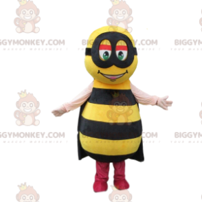 BIGGYMONKEY™ Mascot Costume Yellow Bee With Black Stripes And