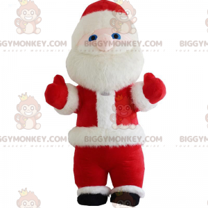 BIGGYMONKEY™ Aufblasbares Weihnachtsmann-Maskottchen-Kostüm