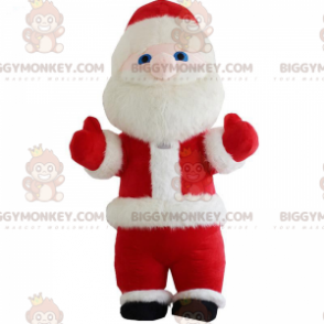 BIGGYMONKEY™ puhallettava joulupukin maskottiasu, jättiläinen