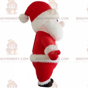 BIGGYMONKEY™ Costume da Babbo Natale gonfiabile per mascotte