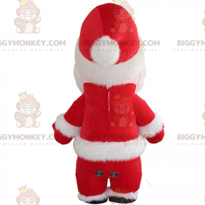 BIGGYMONKEY™ puhallettava joulupukin maskottiasu, jättiläinen
