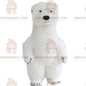 Costume de mascotte BIGGYMONKEY™ d'ours blanc gonflable