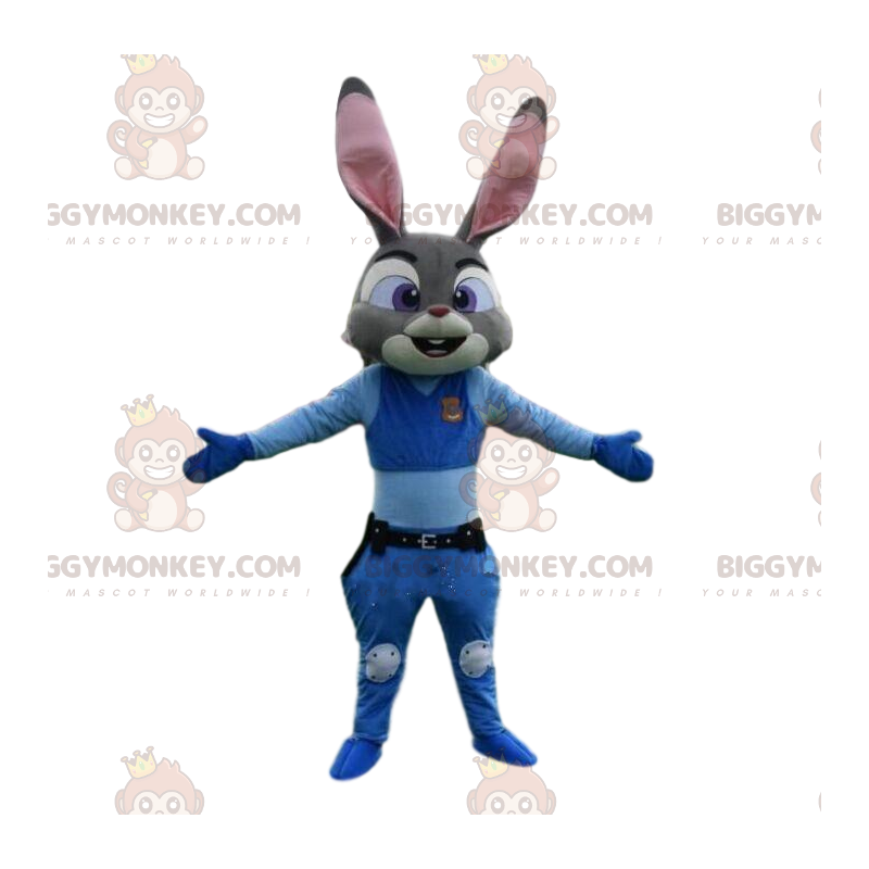 BIGGYMONKEY™ maskotdräkt av Judy, den berömda kaninen från den