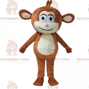 Brun apa kostym med stora öron - BiggyMonkey maskot