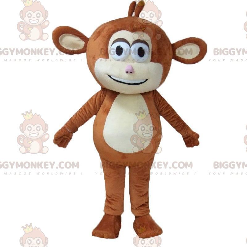 Bruin aap kostuum met grote oren - Biggymonkey.com