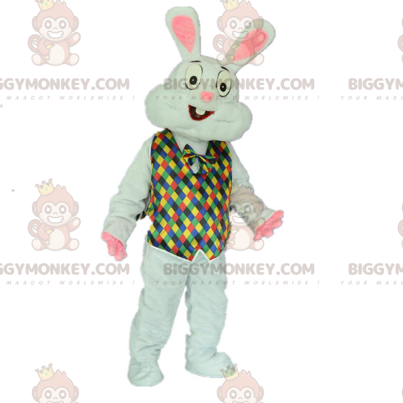 Rabbit costume with a festive and colorful outfit –