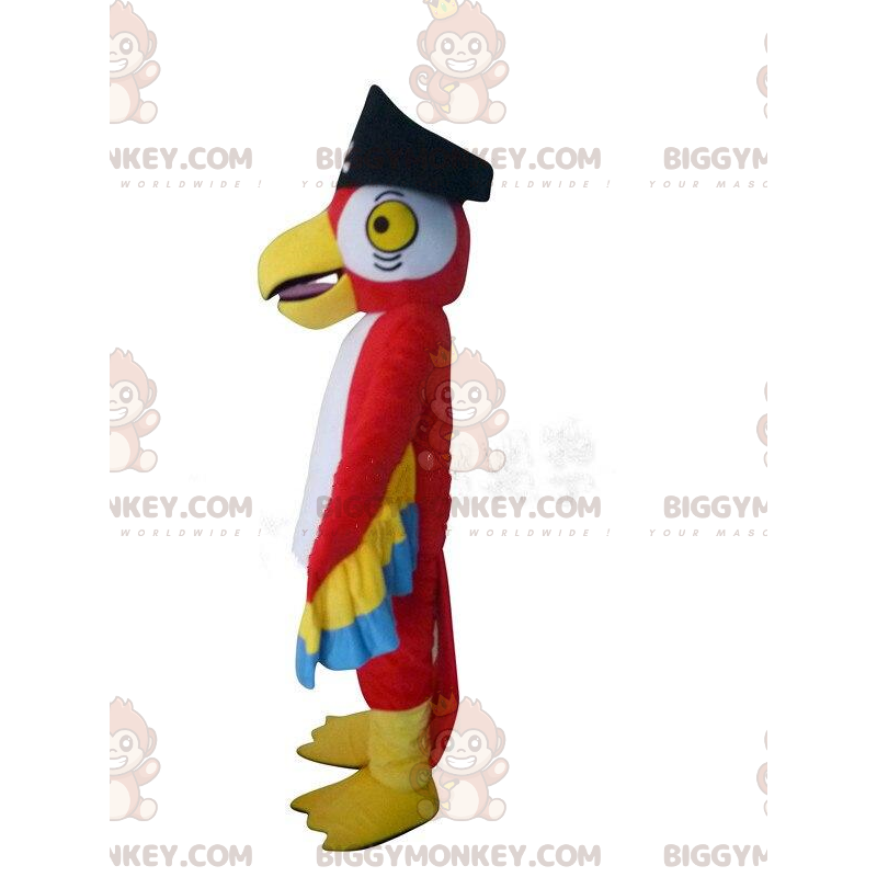 Red parrot costume, with a pirate hat – Biggymonkey.com