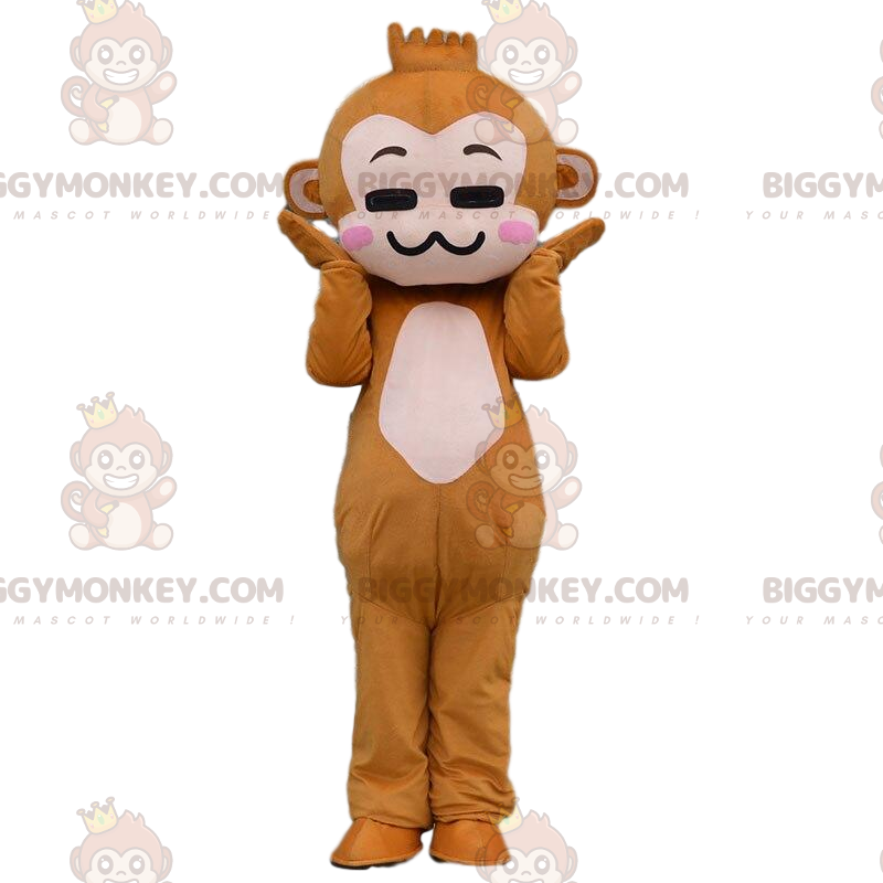 Cartoon Brown Monkey Kostüm - Biggymonkey.com