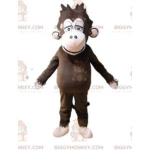 Costume da scimmia dall'aspetto arruffato marrone, costume da