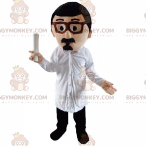 BIGGYMONKEY™ mascottekostuum met snor en bril - Biggymonkey.com