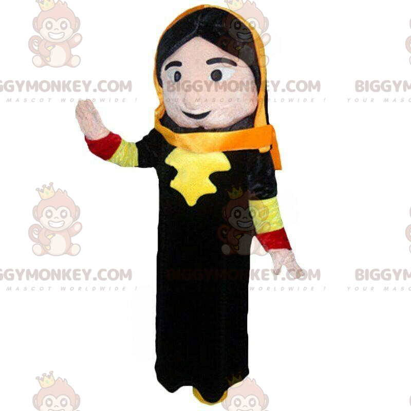 Oriental Woman Costume, Veiled Woman BIGGYMONKEY™ Mascot