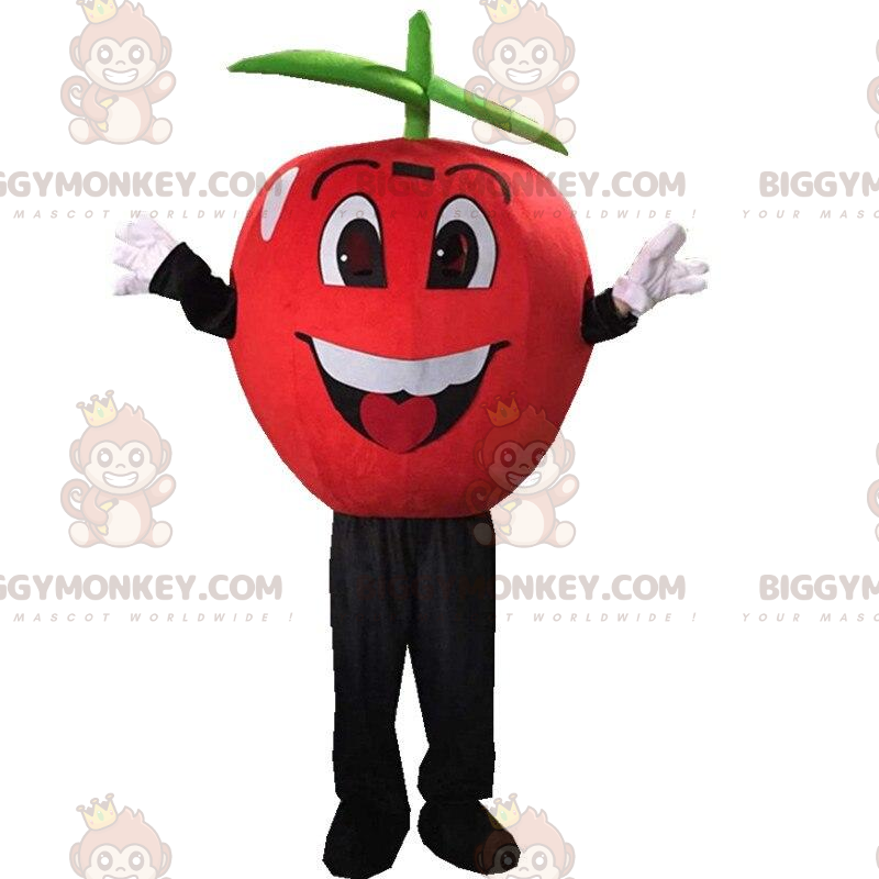 Jätteröd äppeldräkt, förbjuden frukt BIGGYMONKEY™ maskotdräkt -