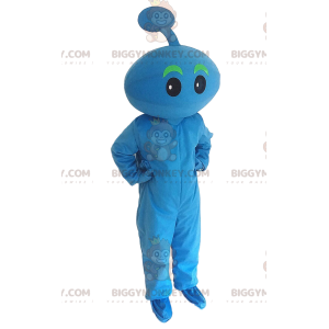 Liten blå monsterdräkt, utomjordisk kostym - BiggyMonkey maskot