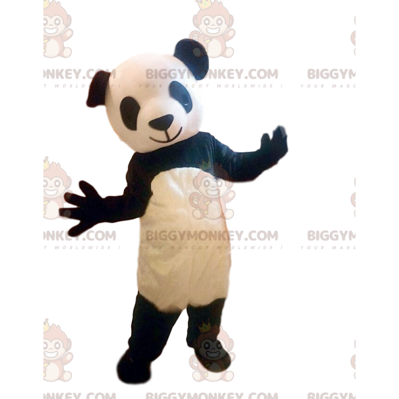 Costume da panda bianco e nero, costume da mascotte da orso