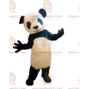 Disfraz de panda blanco y negro, disfraz de mascota de oso