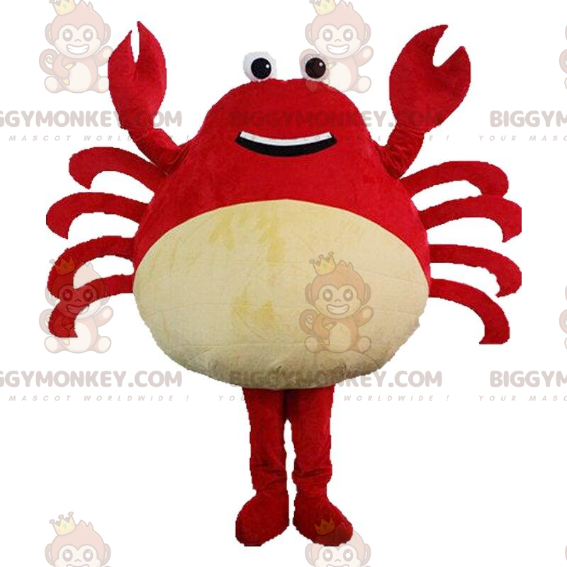 Jätteröd krabbadräkt, kräftdjursdräkt - BiggyMonkey maskot