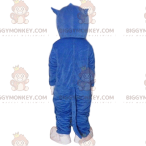 Blau-weißes Katzenkostüm, Plüschkatzenkostüm - Biggymonkey.com