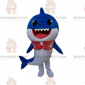 Kostým modrobílého žraloka s motýlkem – Biggymonkey.com