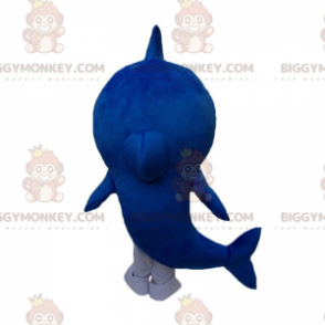 Blue and white shark costume with a bow tie – Biggymonkey.com