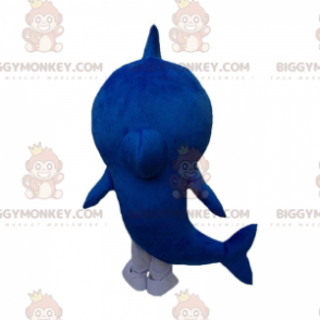 Costume da squalo bianco e blu con papillon - Biggymonkey.com