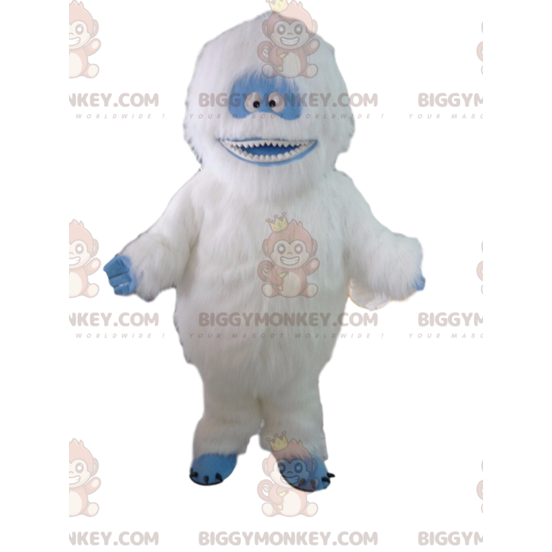 Traje de yeti branco, gigante e peludo, traje de yeti –