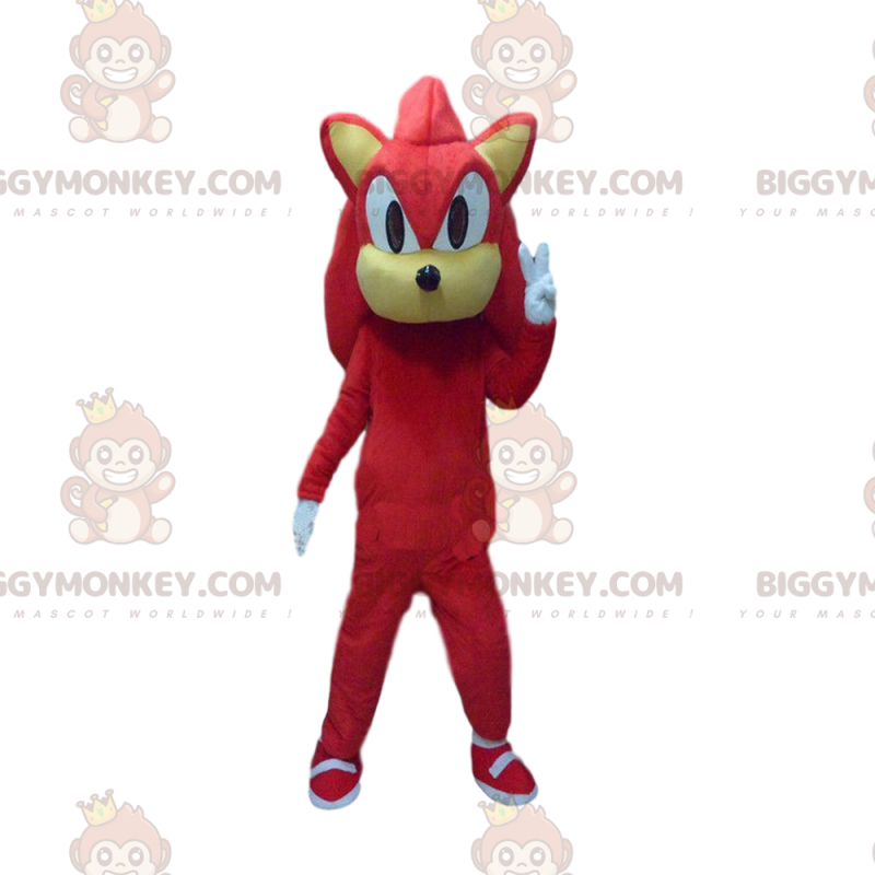 Costume de mascotte BIGGYMONKEY™ de Knuckles, personnage dans