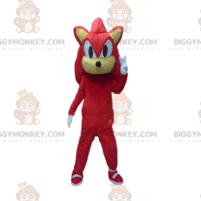 BIGGYMONKEY™ costume mascotte di Knuckles, personaggio famoso